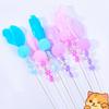 Cat Toys Feather Interactive Cat Toy Long Handle Toys for Cats Teasing Stick Steel Wire Cats Toy Wool Ball Sticks Pet Supplies