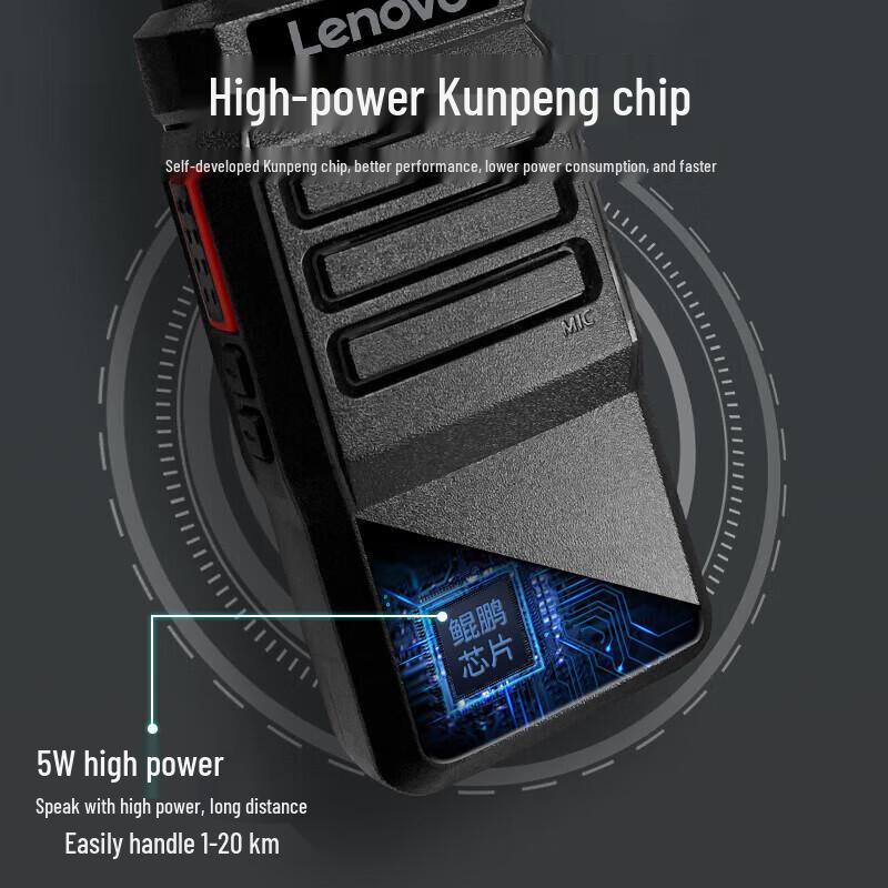 Lenovo C12+ Long-Range Outdoor Walkie-Talkie (CN version)