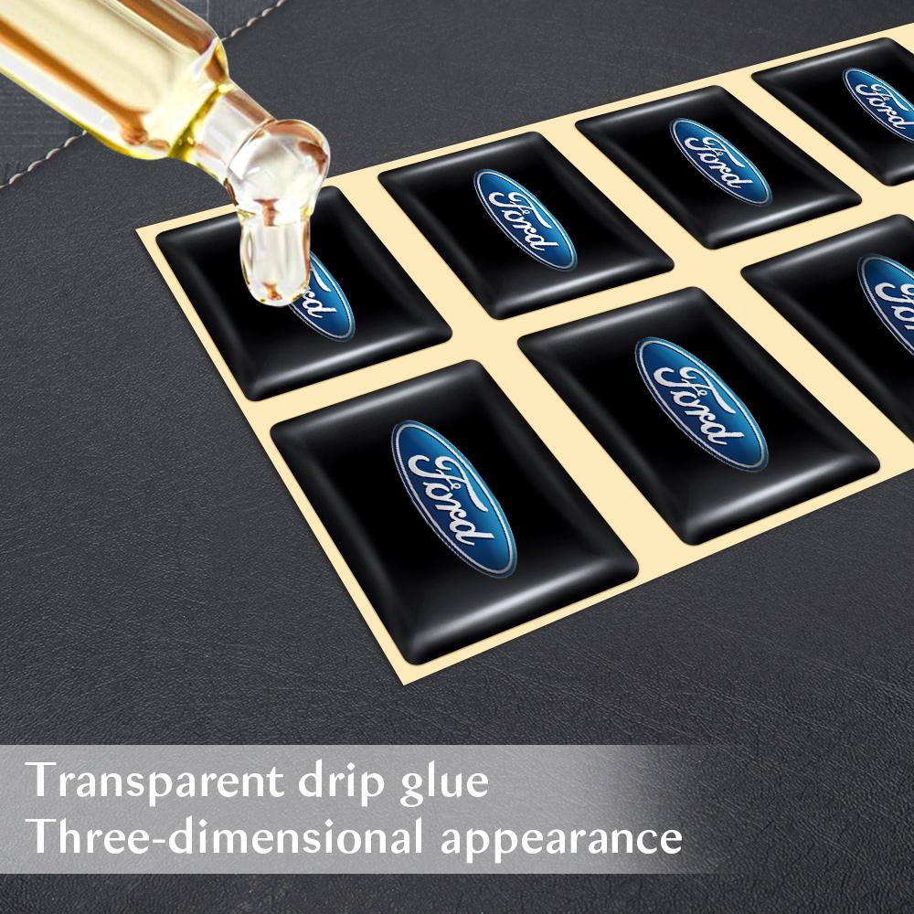 AKN1 10/20pcs Car Interior Sticker Home Office School Computer Badges For Ford Ranger Focus Mustang S-MAX Transit Mondeo Fusion Fiest