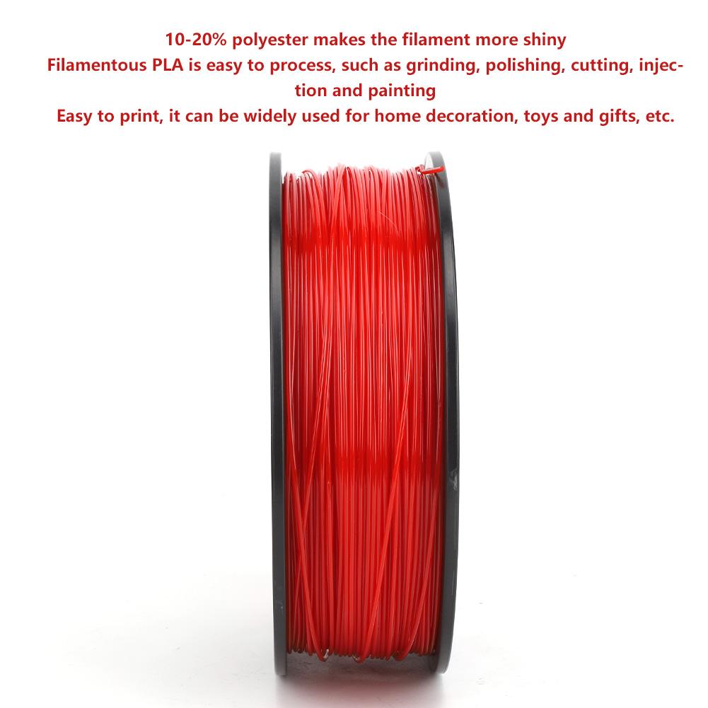 3D Printer Filament Long PLA Red Printing Material Print Consumables 1.75mm 1KG