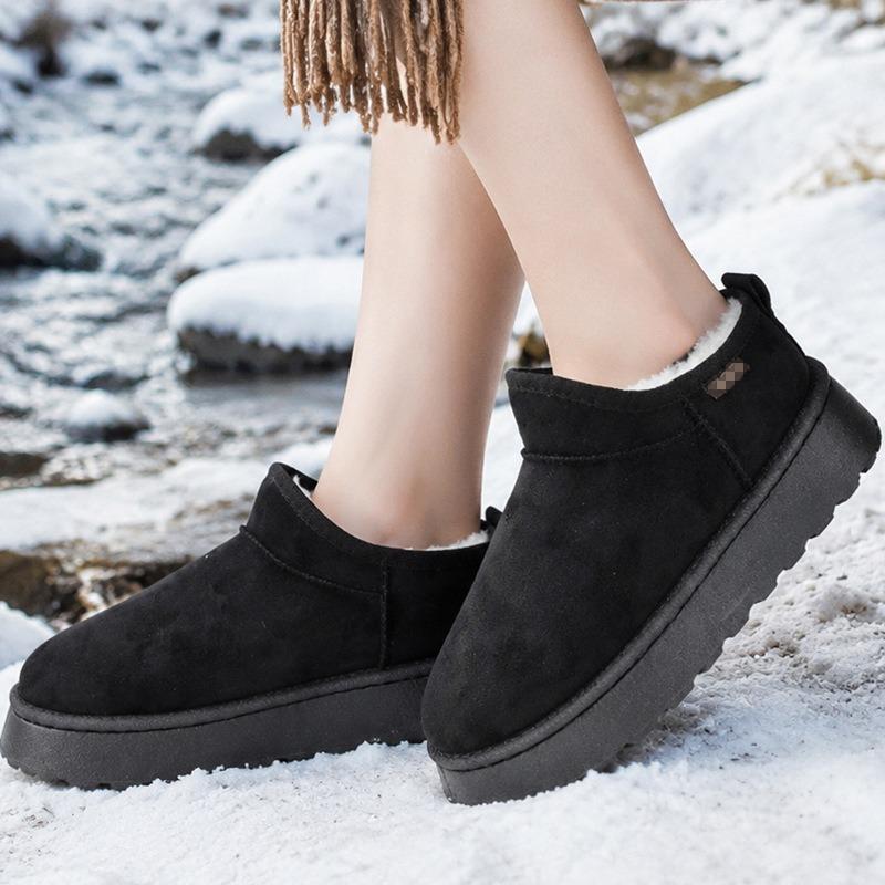 Women's 2026 New Winter Fleece Lined Warm Snow Boots, Height Increasing Thick Sole Furry Mermaid Boots for Ladies