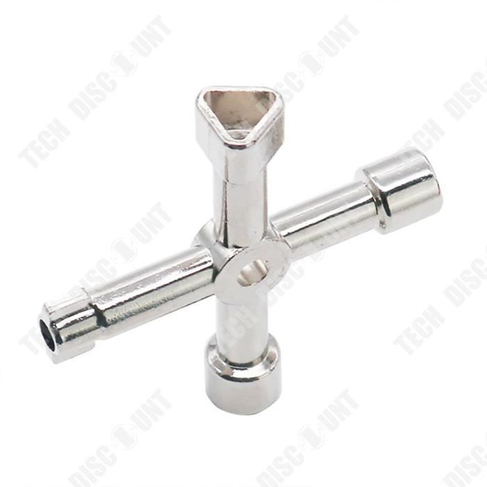 Clé Universelle en forme de Croix Ajustable en Alliage de Zinc - TECH DISCOUNT - Trousse à Outils Compacte