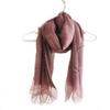 Elegant Women's Plaid Silk Scarf - Spring/Summer Shawl