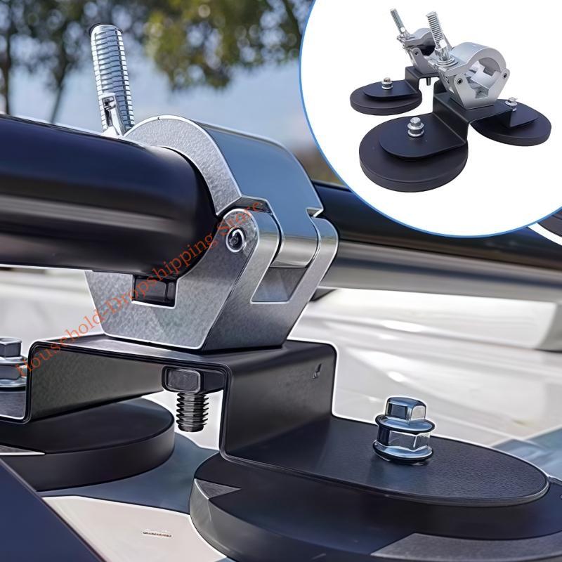 Stainless Steel Stage Light Hook Thin Single Ring Clamp Secures for 48-52mm Tubes Indoor Outdoor Events