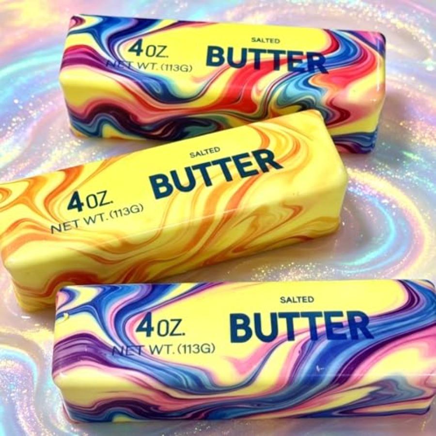 Butter Stick Fidget Toy, Slow Rebound Cute Butter Squeeze Stress Balls, Slow Rising Portable Squishy For Adults Anxiety And Str