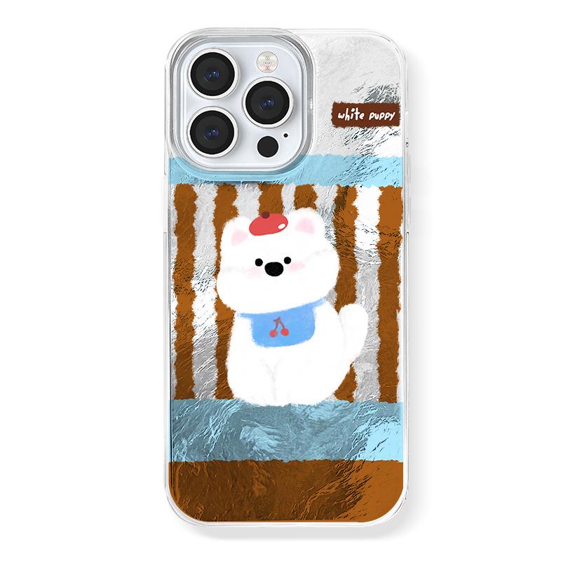 

Zhitai Glacier Pattern Cartoon Case for iPhone 12/13/14/15/16 Pro/Max iPhone 12 Pro Max/13 Pro Max