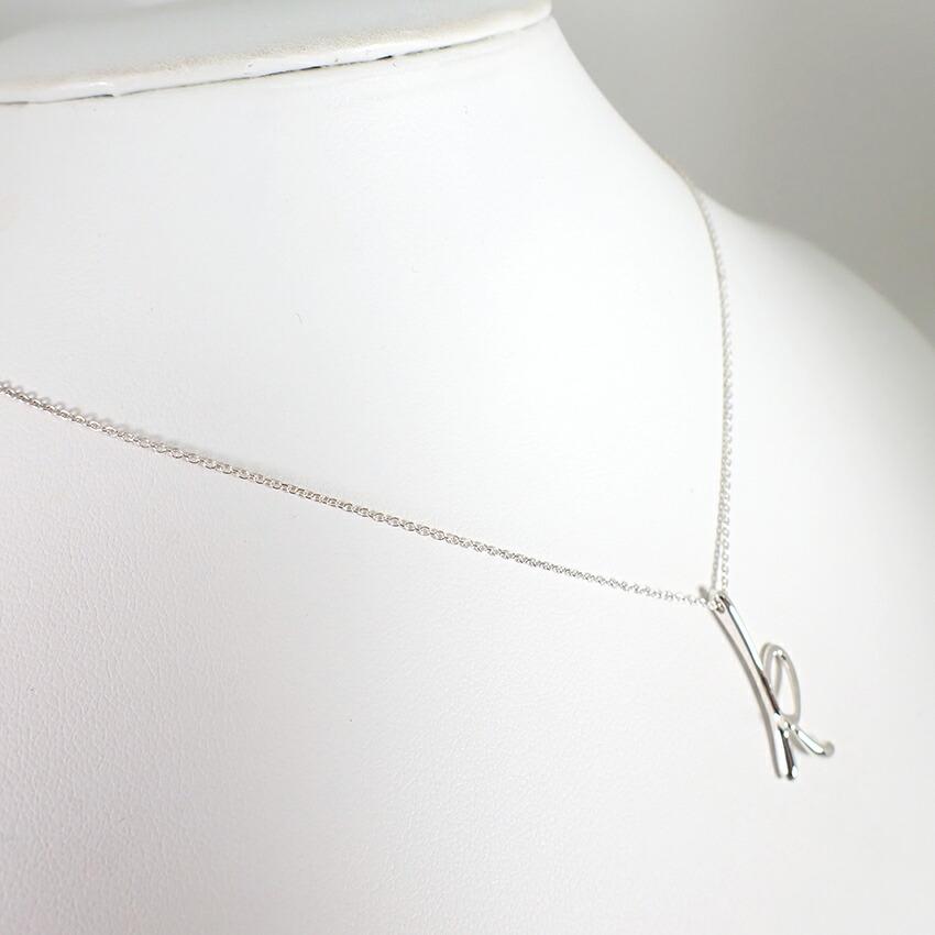 [Used] TIFFANY 925 Initial K Pendant Necklace J28-34