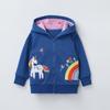 European Girls' Hooded Zipper Sweatshirt for Autumn/Winter
