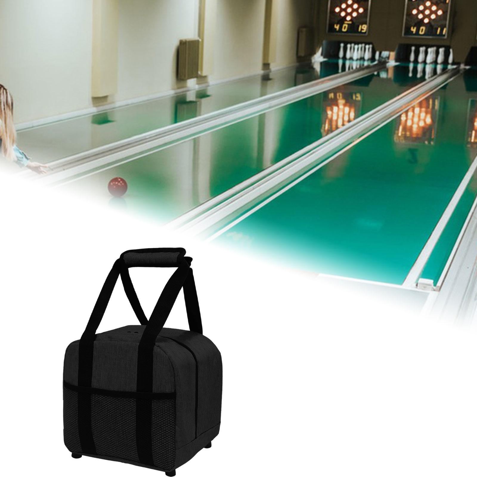 

Bowling Ball Bag Easy Carrying Portable Case Oxford Cloth Bowling Bag for Outdoor Sports Bowling Accessories Women Men Practice чёрный