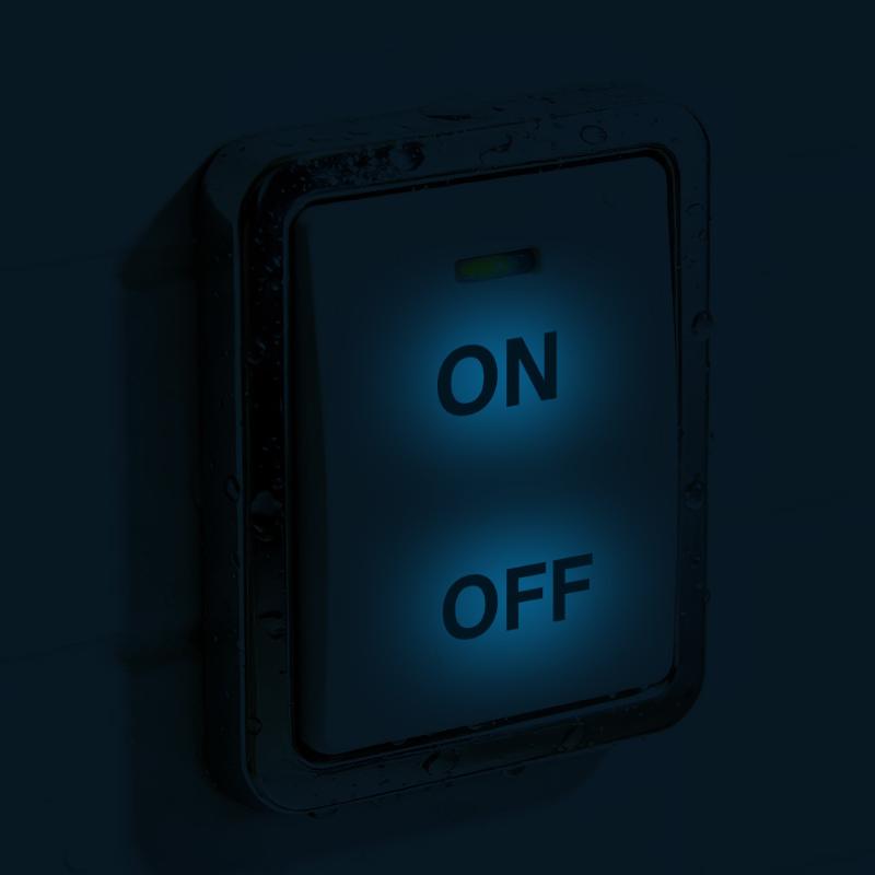 Waterproof Switch Label Sticker Clear Transparent Self-Adhesive Light Switch Panel Decals for Holiday House Rental Decor