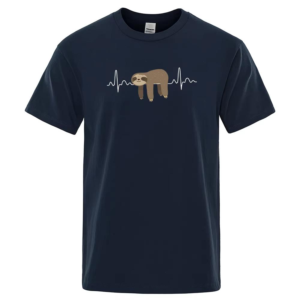 Sloth Lay on The Belly Print Unisex T Shirt Round Neck Soft T Shirt Comfortable SX3XL T Shirt Oversized Casual T Shirt Unisex