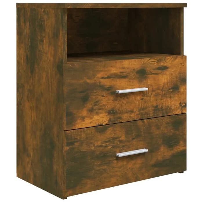 VidaXL Bedside Table Smoked Oak 50x32x60 Cm 815858