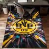 Borussia Dortmund Teppich Spiel Teppich, Fußmatte für Schlafzimmer Wohnzimmer Eingangsbereich Teppich, Heimdeko Idee Geschenk für Weihnachten Geburtstag