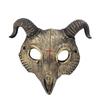 PU Goat Skull Masks Animal Shaped Halloween Horror Mask Halloween Party Decor  Rave Stage Show