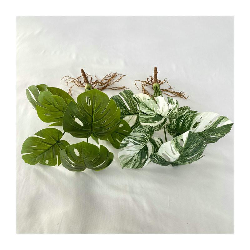 Faux Monstera Leaf 7 Heads Realistic Greenery For Wedding Photography Props