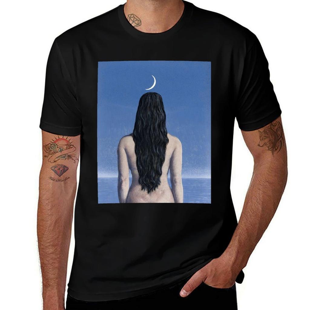 The Evening Dress, René Magritte T-Shirt Mens Graphic T Shirts T Shirts for Man Graphic Funny Man T Shirt Designer T-Shirt