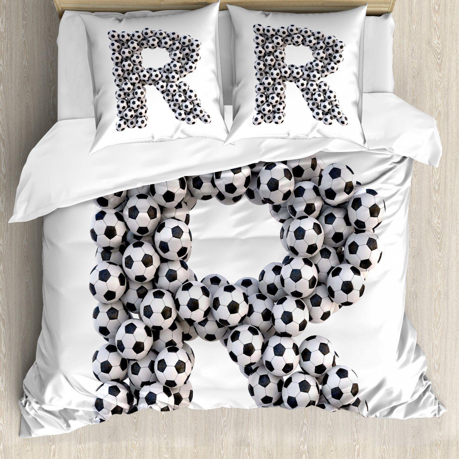 

3D комплект постельного белья для футбола, спортивный пододеяльник, наволочка, 2 или 3 шт., AU140 * 210, украшение для комнаты для мальчиков AU Single 140x210cm