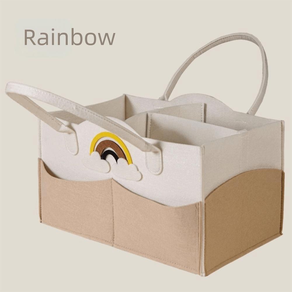 Felt Material Diaper Organizer Foldable Design Baby Diaper Holder  Baby Care