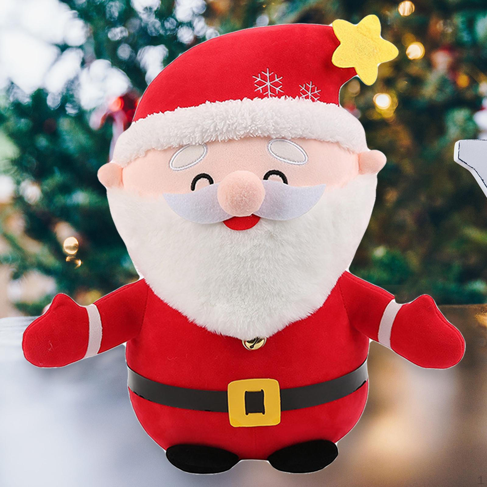 

Christmas Cute Soft Toy Xmas Party Supplies Window Ornaments Home Decor for Indoor 30cm