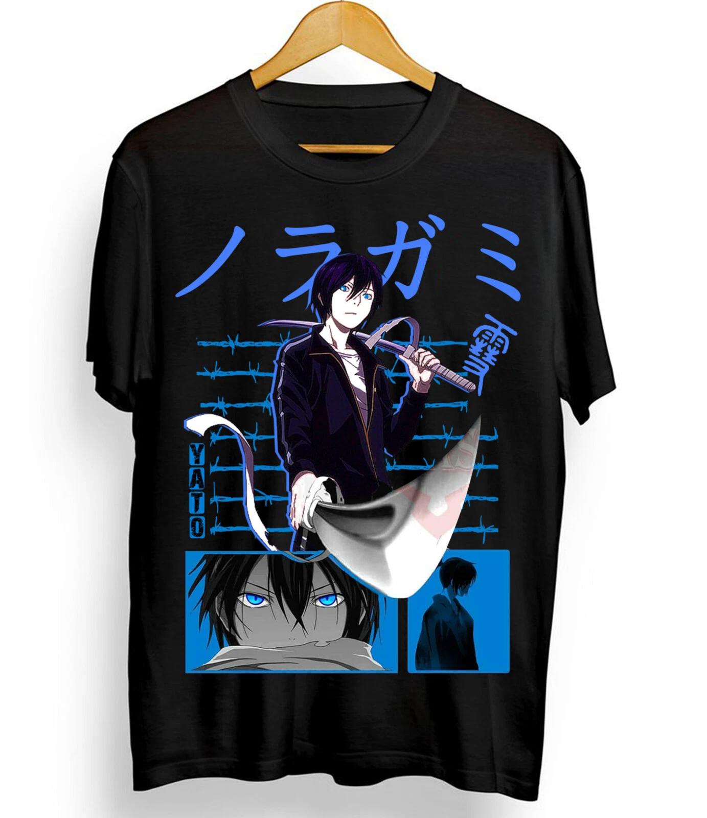 

Весенняя распродажа 2026 Футболка Noragami Бог Бедствий Рубашка Yato из Noragami Женская с круглым вырезом и коротким рукавом - Мужская летняя хлопковая... S разноцветный