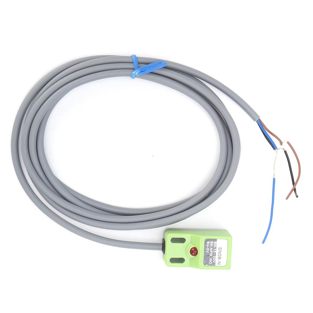 BERM Proximity Switch SN08‑N NPN NO Inductive Metal Device 8mm Detecting Distance  10‑30V