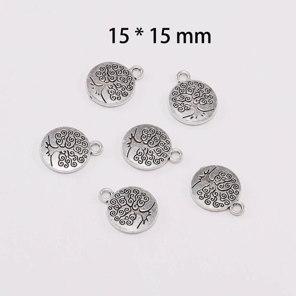 10pcs/lot Antique Chakra Charm Yoga OM Buddha Lotus Charm Pendants For Diy Jewelry Making Findings Bracelet Accessorie