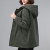 Winter Corduroy Jacket for Middle-aged Women Casual and Loose Mom's Cotton Jacket Cotton Top