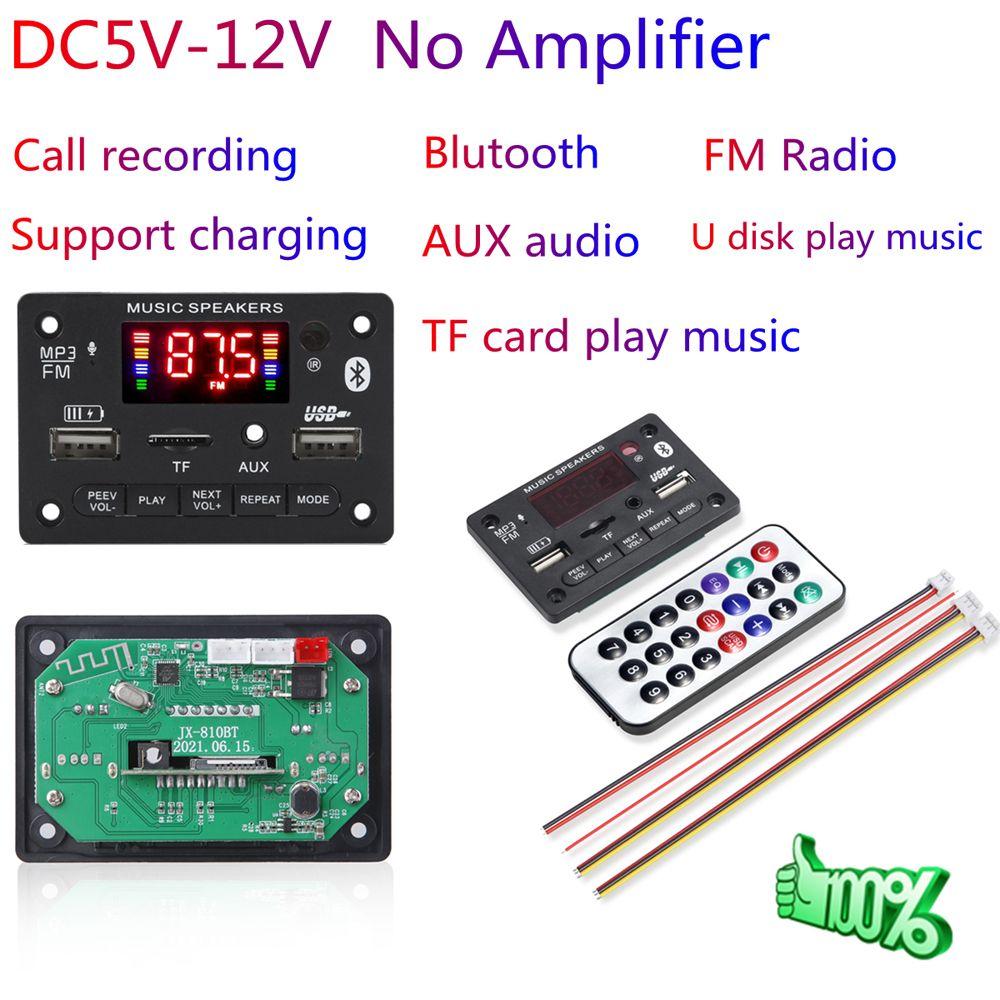 Remote Control 6V 12V Amplifier Board Bluetooth 5.0 Audio Module MP3 Decoding Board Car Player