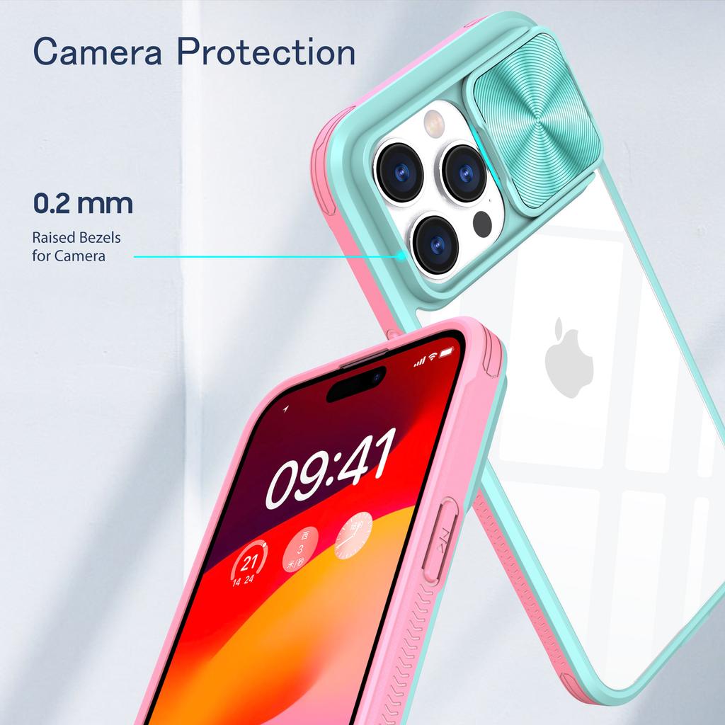 Etui akrylowe do ochrony aparatu iPhone 15 Pro Max 14 Plus 13 12 11 Pro X XR Xs Max 7 8 Plus SE2 SE3 SE 2020 2022 Przezroczysta tylna obudowa
