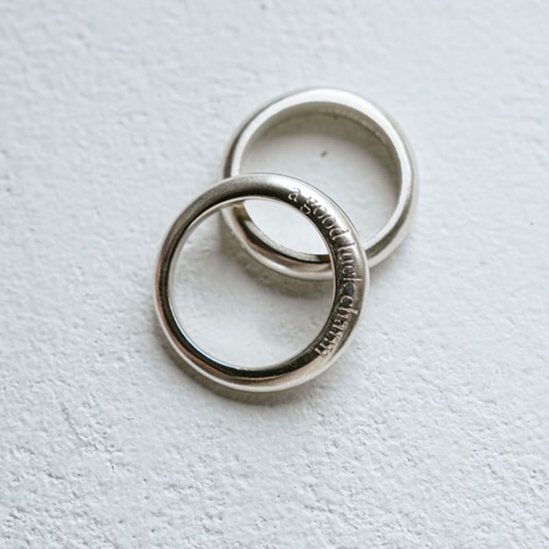 eveningbell [silver925] Good luck charm ring (2color)