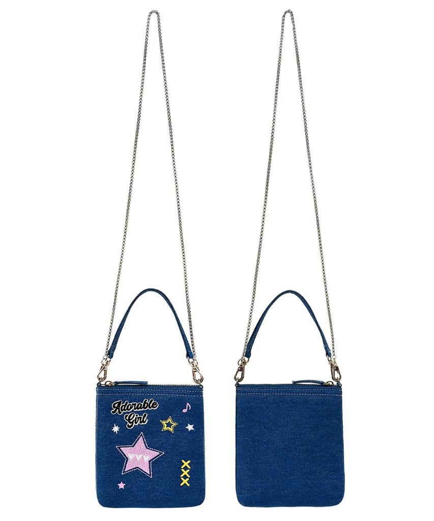 Vvv High Teen Denim Mini Crossbody Bag _ Blue