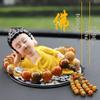 Maitreya Buddha Car Ornament: Creative Center Console Decoration for Safety and Style.