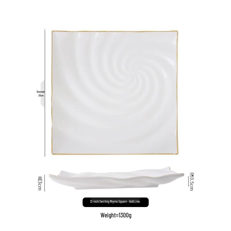 Nordic Style Ceramic Steak Plate
