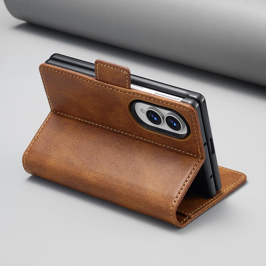 Cartera tipo libro de lujo para negocios con ranura para tarjetas, funda de cuero para Samsung Galaxy Z Fold8 Fold 8, a prueba de golpes, con soporte tipo libro, ajuste slim, cubierta RFID