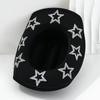 Rhinestone Star Western Hats Women Men 2026 Vintage Wide Brim Cowgirl Hat Woman Fashion Crystal Party Wedding Caps Ladies