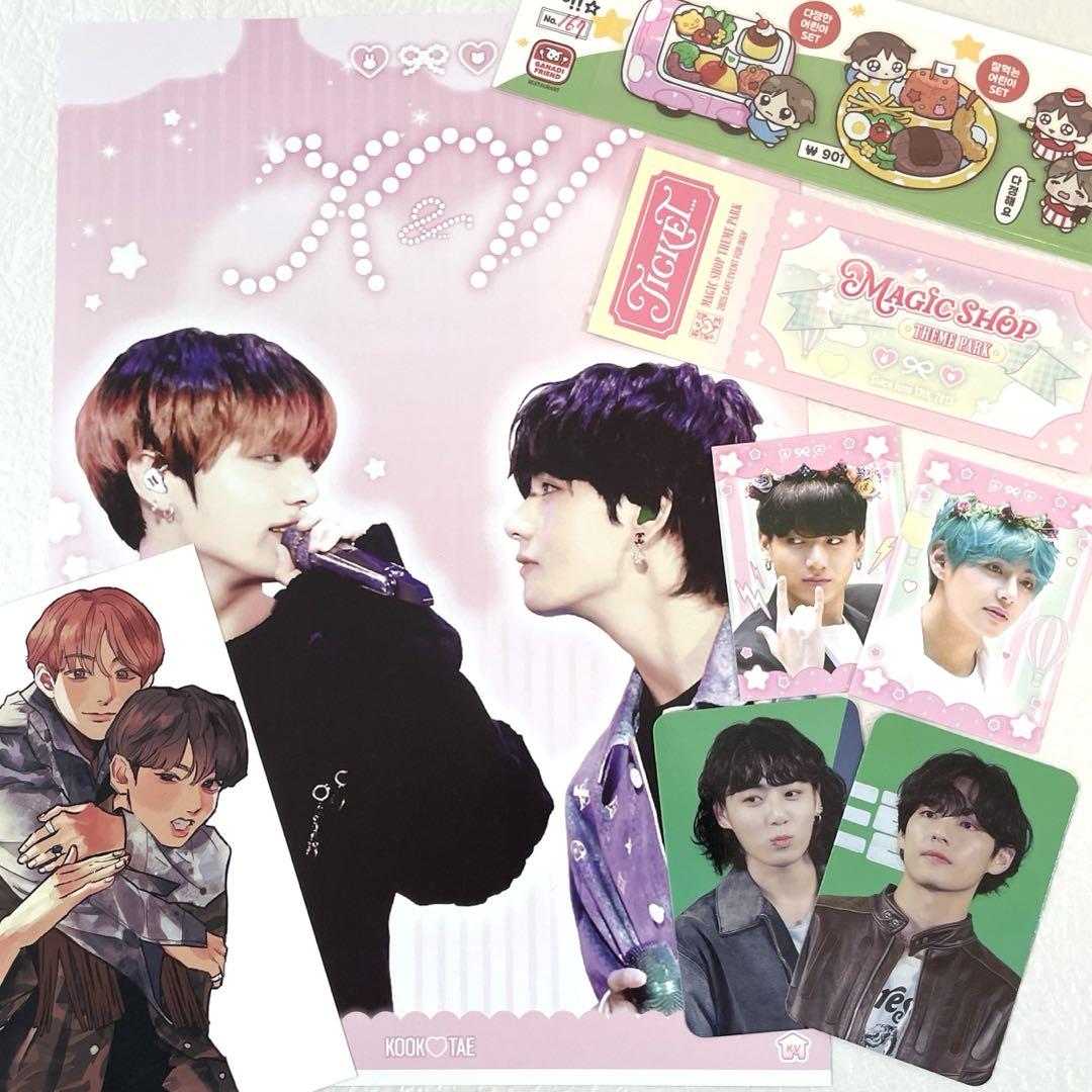 

[Б/У] BTS Чонгук Ви Корейское Кафе Мероприятие MAGICSHOP Бонусный Набор