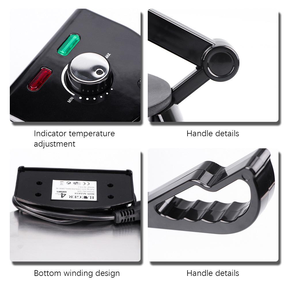 Electric Pancake & Crepe Maker - Versatile Cooking Machine for Pancakes, Crepes, Jianbing, Spring Rolls, and Pizza.