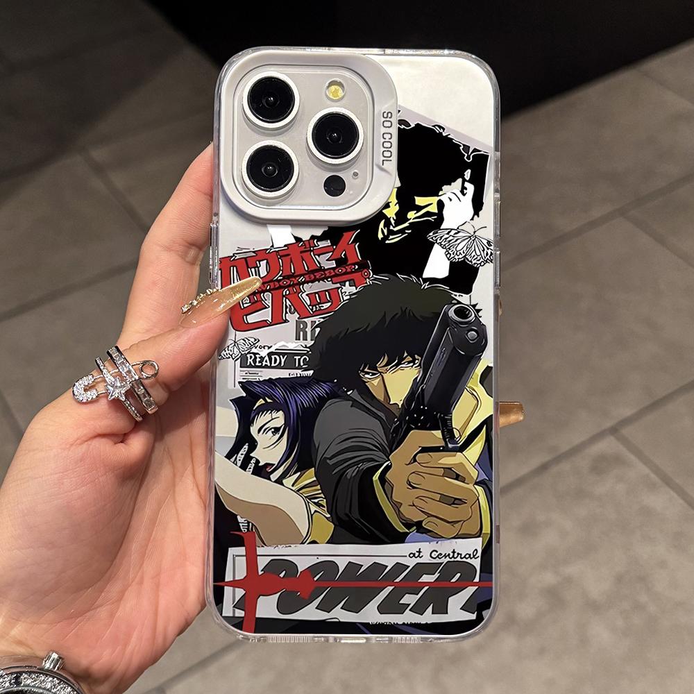 

Anime Cowboys Bebop Phone Case for Samsung Galaxy A56 A55 A54 A53 A52 A26 A17 A16 A12 A07 A06 4G 5G Silver Hard Cover Galaxy A52s 5G