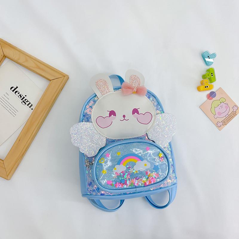 Adorable Korean Style Children Backpack With Cute Bunny Design For Boys And Girls