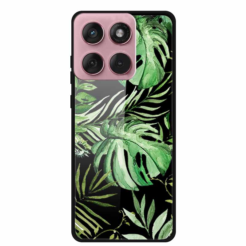 Für Motorola Edge 60 60s 5G Glas Hülle Cartoon Weicher Stoßfänger Hartes Gehärtetes Glas Rückseite Hülle Für Motorola Edge 60 Fusion Schale