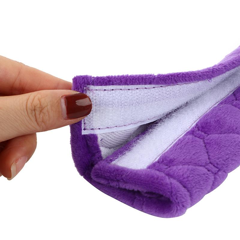 Plush Embroidered Car Seat Belt Shoulder Pad - Universal Fit, All-Season