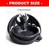 Dragon Trinket Dish Display Dish 4.65 In Jewelry Tray for Desks and Dressers, Small Article Bowl for Earrings and Necklaces