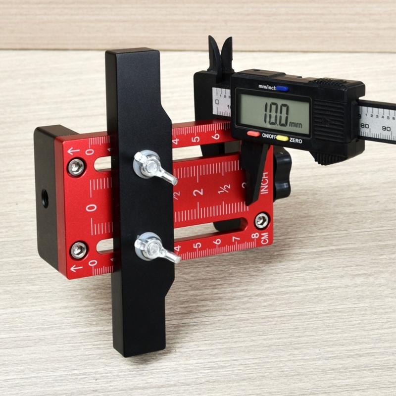 Cabinet Door Installation Jig With Adjustable Aluminum Handle For Precises Positioning And Easy Mounting M4YD