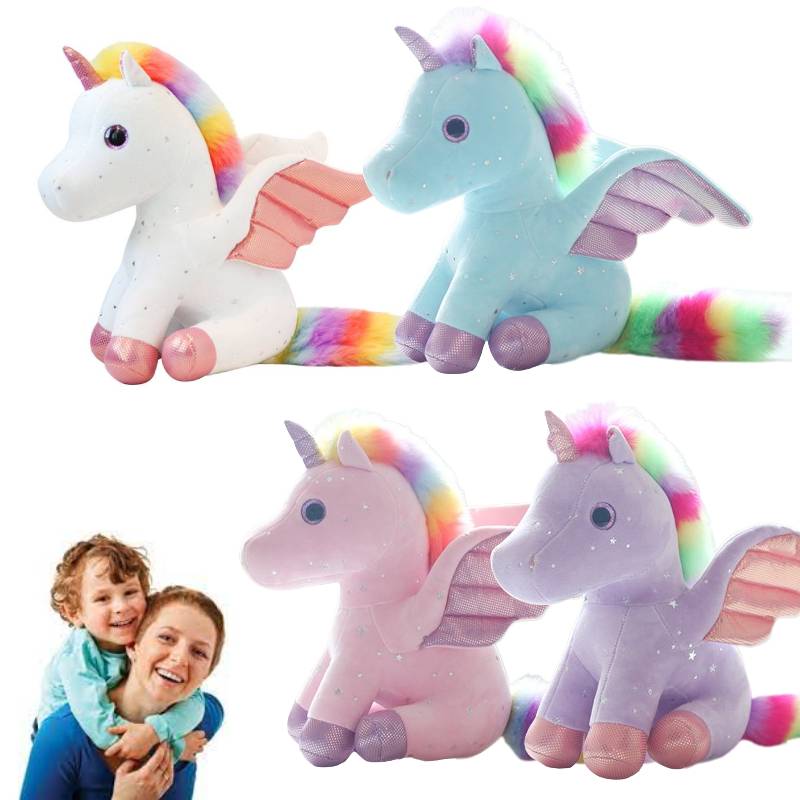 Rainbow Starry Sky Unicorn Plush Doll Stuffed Toy Children Kids Gift Birthday