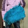 10 STÜCKE Natürliche Blaue Straußenfedern Bulk 15-60CM für Karneval Hochzeitsparty Restaurant Tafelaufsatz Dekoration Federn DIY Basteln