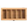 Wooden Tea Box Storage Organizer With Lid 5 Compartments Tea Bag Holder Tea And Coffee Station