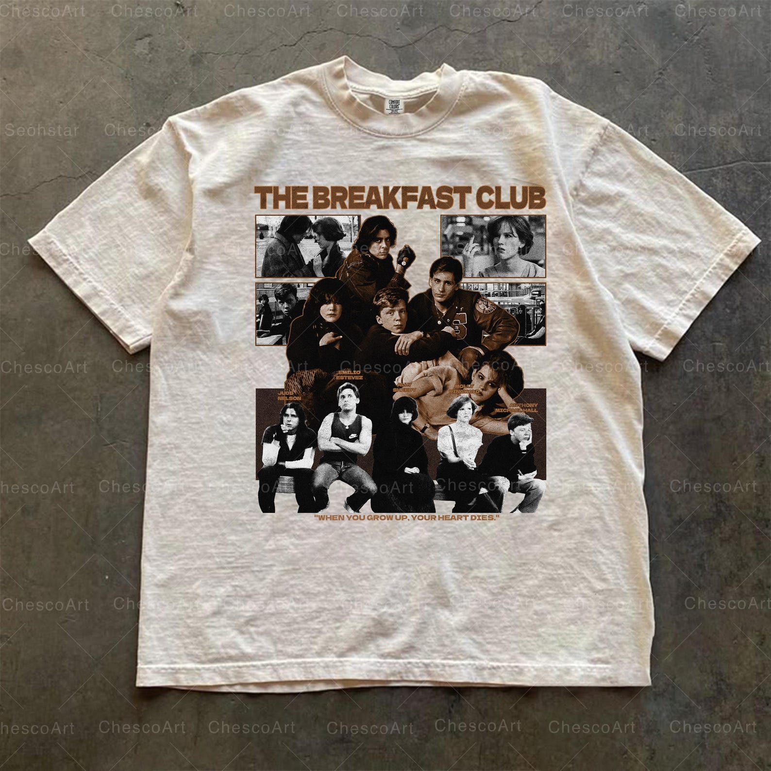 The Breakfast Club Shirt, John Hughes Film Shirt, Vintage Movie Graphic Tee, 80s Movies Gifts L
