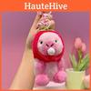 Charming Capybara Plush Keychain With Pink Hood Bubble Design Cute Gift