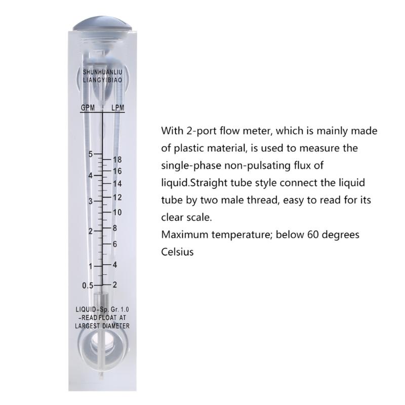 Oxygen Air Flow Meter  0.5-5GPM 2-18LPMGas Flowmeter Regulator Flow Meter for Oxygen Air Gas Conectrator Durable-