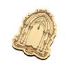 Solid Brass Wax Seal Stamp Head  3D Embossed Wax Sealing Stamp Flower Frame for Personalizing Stationery